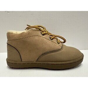 OshKosh B'Gosh kids size 11 ankle lace upboots textile upper and faux fur trim